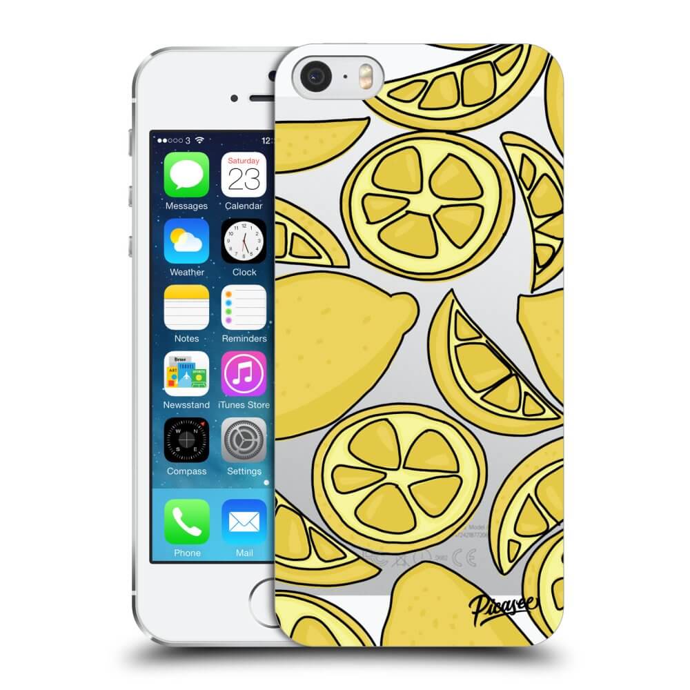 Apple IPhone 5/5S/SE Hülle - Transparentes Silikon - Lemon