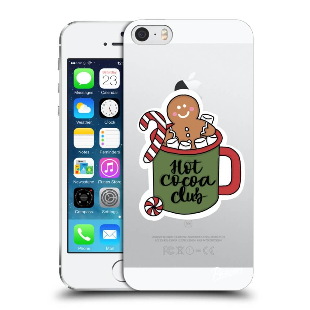 Apple iPhone 5/5S/SE Hülle - Transparentes Silikon - Hot Cocoa Club