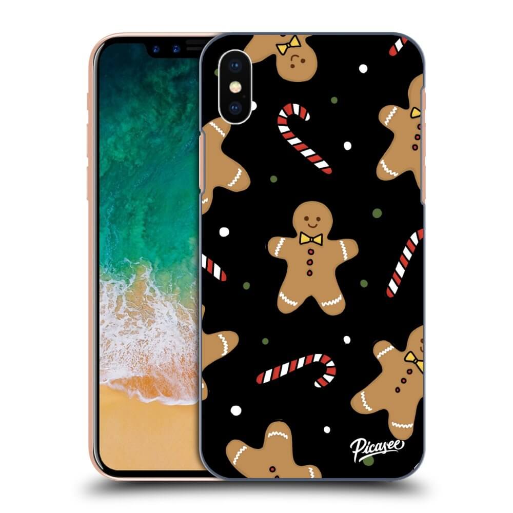 Apple IPhone X/XS Hülle - Schwarzes Silikon - Gingerbread