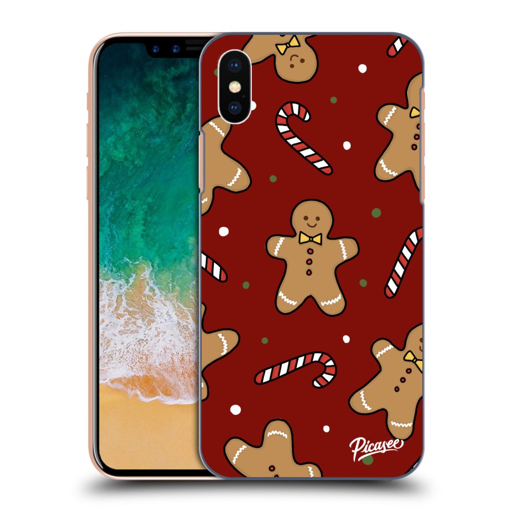 Apple IPhone X/XS Hülle - Schwarzes Silikon - Gingerbread 2