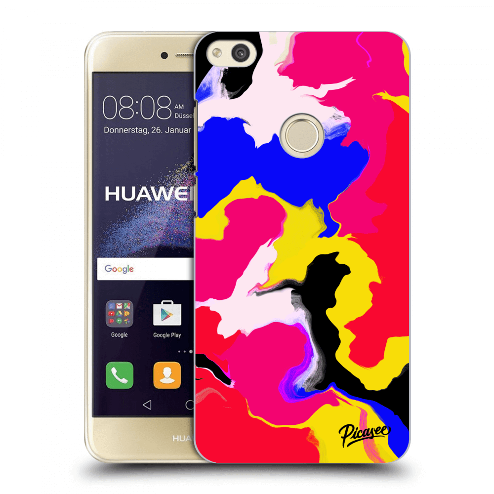 Huawei P9 Lite 2017 Hülle - Transparentes Silikon - Watercolor