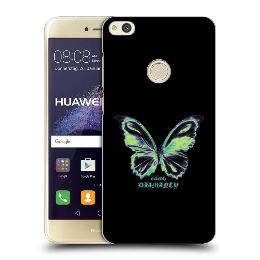 Huawei P9 Lite 2017 Hülle - Transparentes Silikon - Diamanty Blue