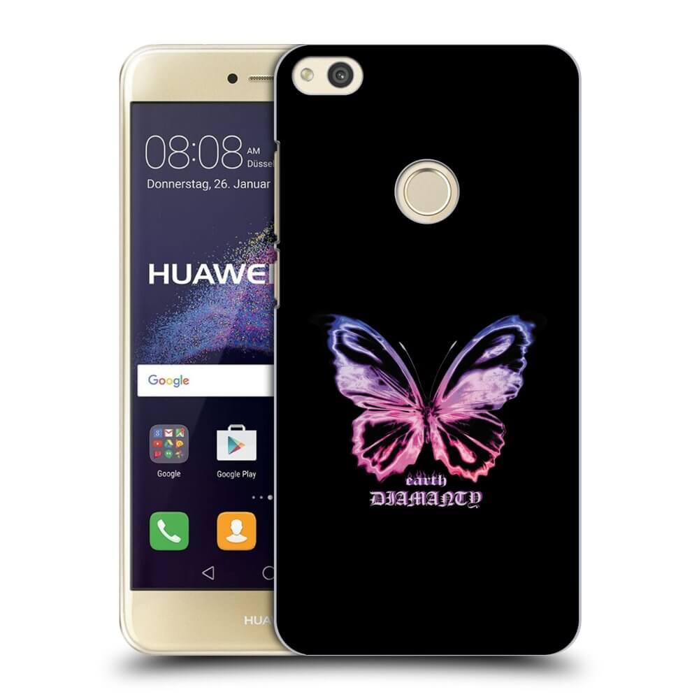 Huawei P9 Lite 2017 Hülle - Transparentes Silikon - Diamanty Purple