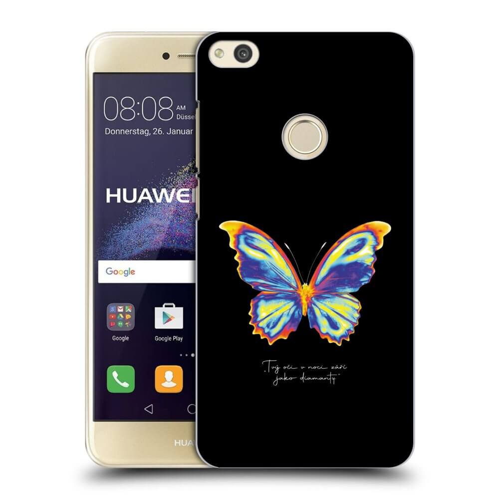 Huawei P9 Lite 2017 Hülle - Transparentes Silikon - Diamanty Black