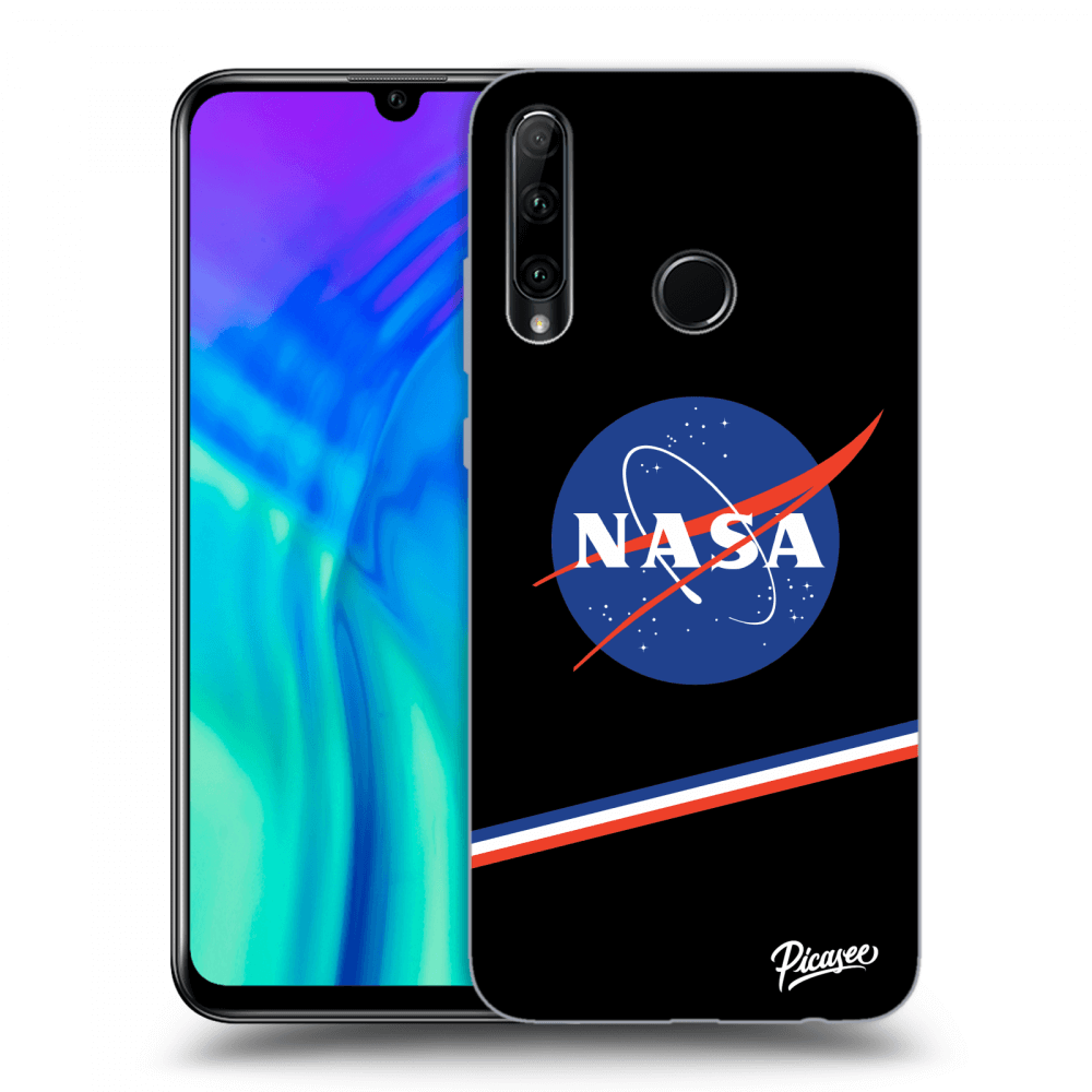 Honor 20 Lite Hülle - Schwarzes Silikon - NASA Original