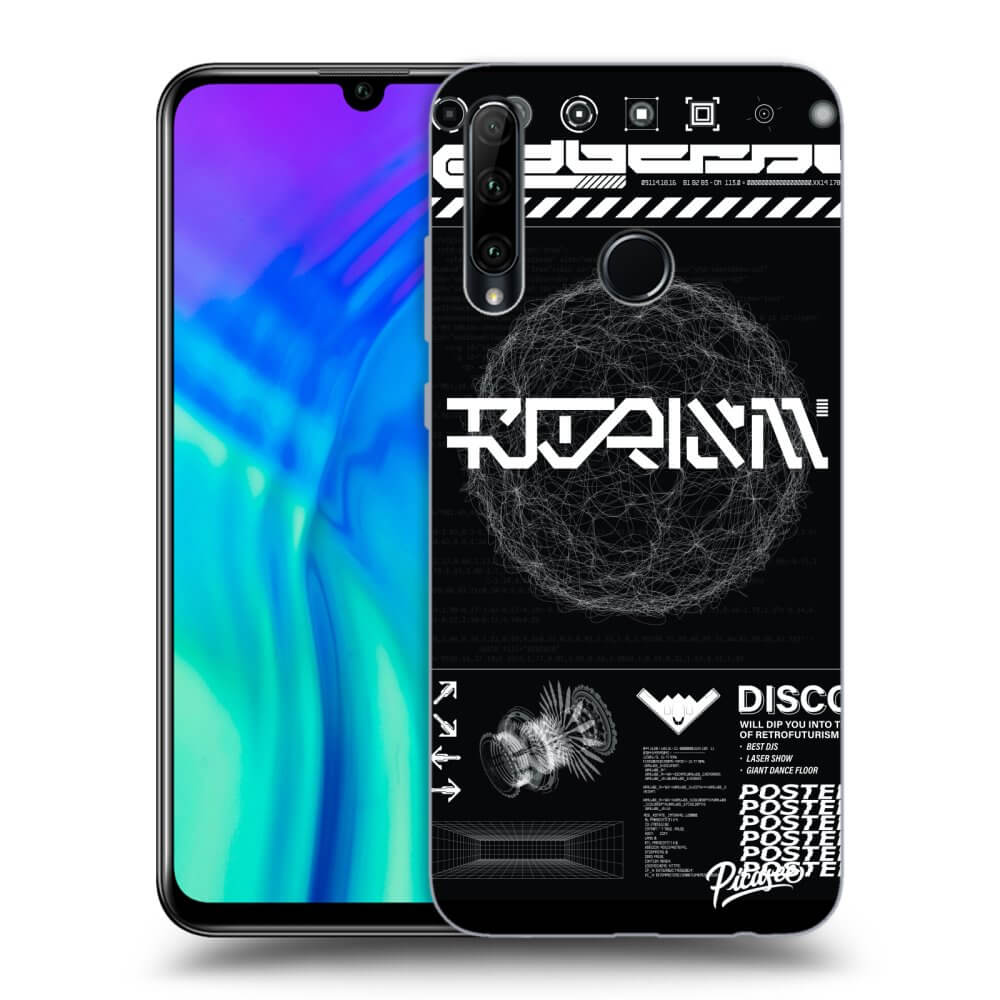 Honor 20 Lite Hülle - Transparentes Silikon - BLACK DISCO