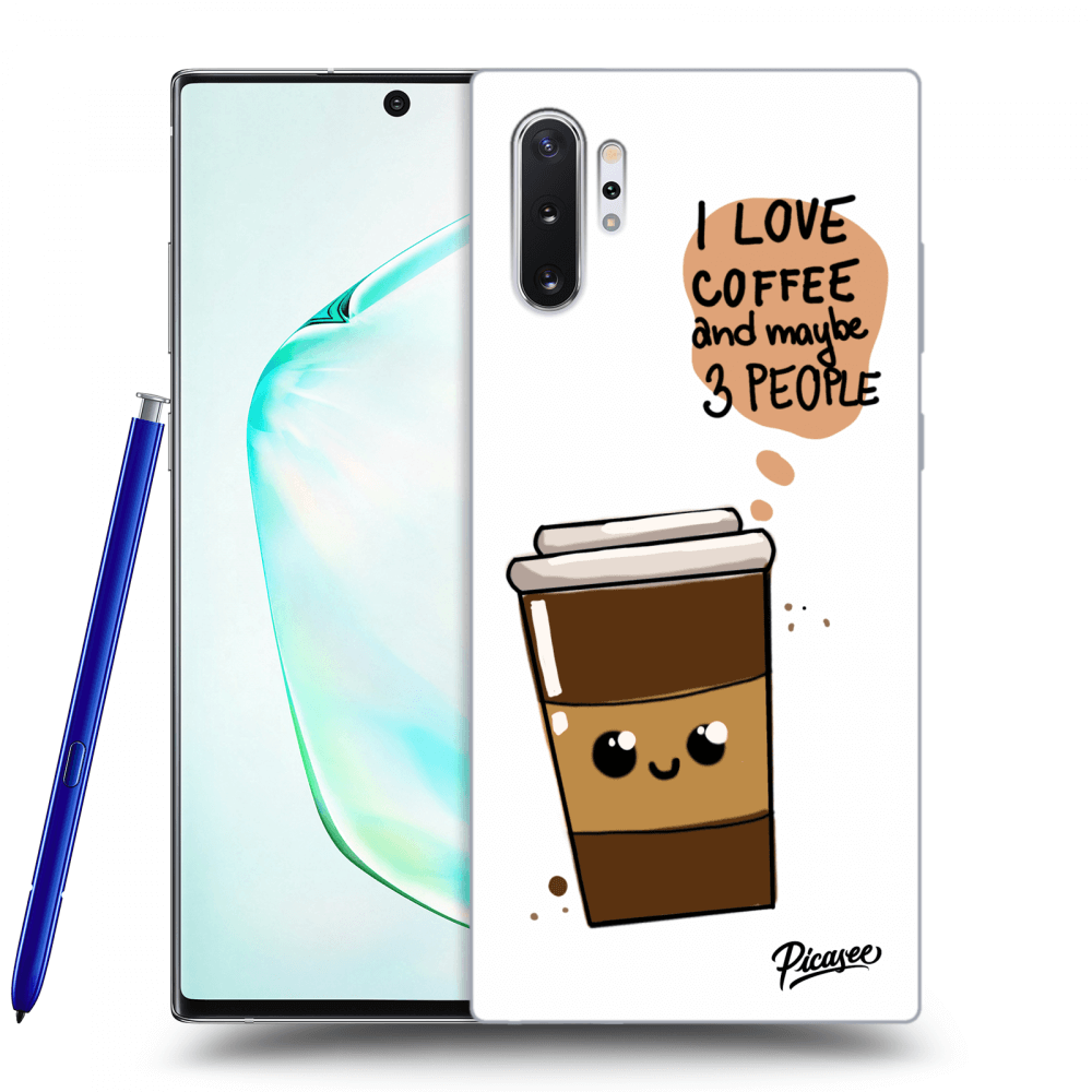 Samsung Galaxy Note 10+ N975F Hülle - Schwarzes Silikon - Cute Coffee