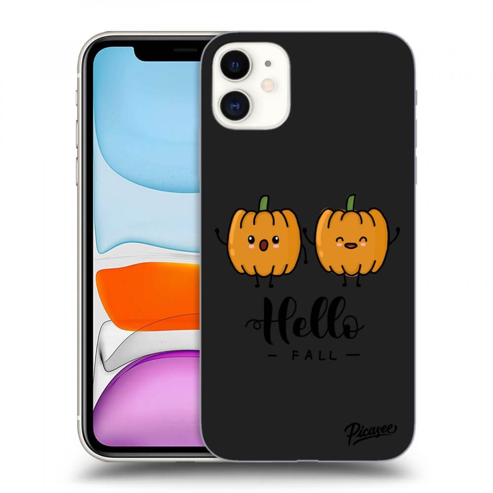 Apple iPhone 11 Hülle - Schwarzes Silikon - Hallo Fall