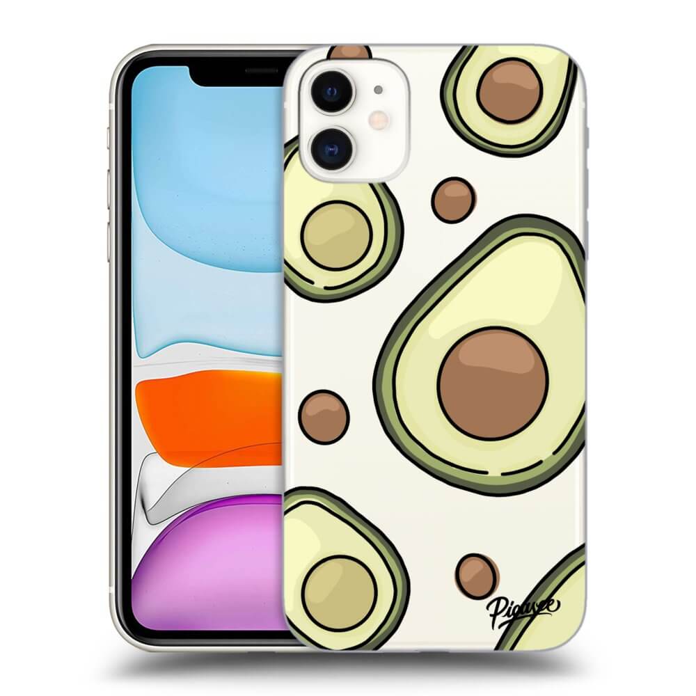 Apple iPhone 11 Hülle - Transparentes Silikon - Avocado