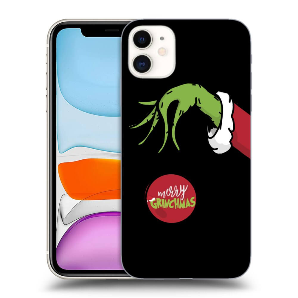 Apple iPhone 11 Hülle - Schwarzes Silikon - Grinch