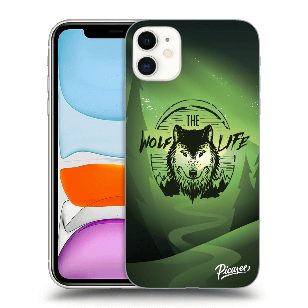 Apple iPhone 11 Hülle - Schwarzes Silikon - Das Leben eines Wolfes