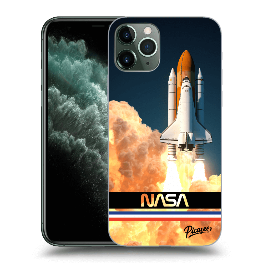 Apple IPhone 11 Pro Max Hülle - Transparentes Silikon - Space Shuttle