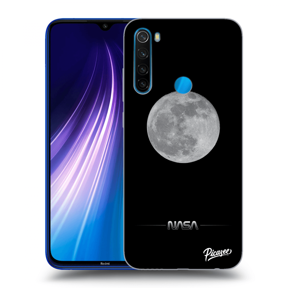 Xiaomi Redmi Note 8 Hülle - Transparentes Silikon - Moon Minimal