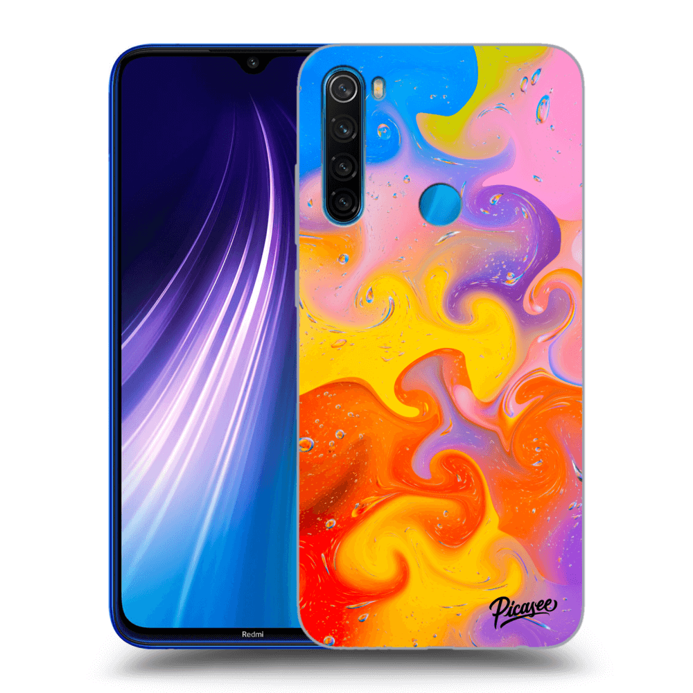 Xiaomi Redmi Note 8 Hülle - Transparentes Silikon - Bubbles