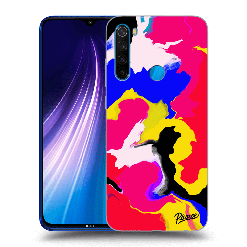 Xiaomi Redmi Note 8 Hülle - Transparentes Silikon - Watercolor