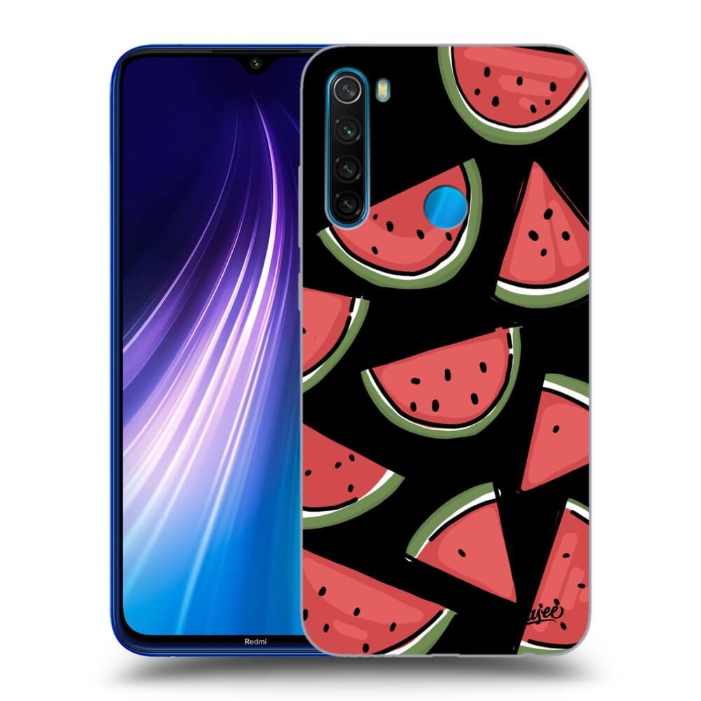 Xiaomi Redmi Note 8 Hülle - Schwarzes Silikon - Melone