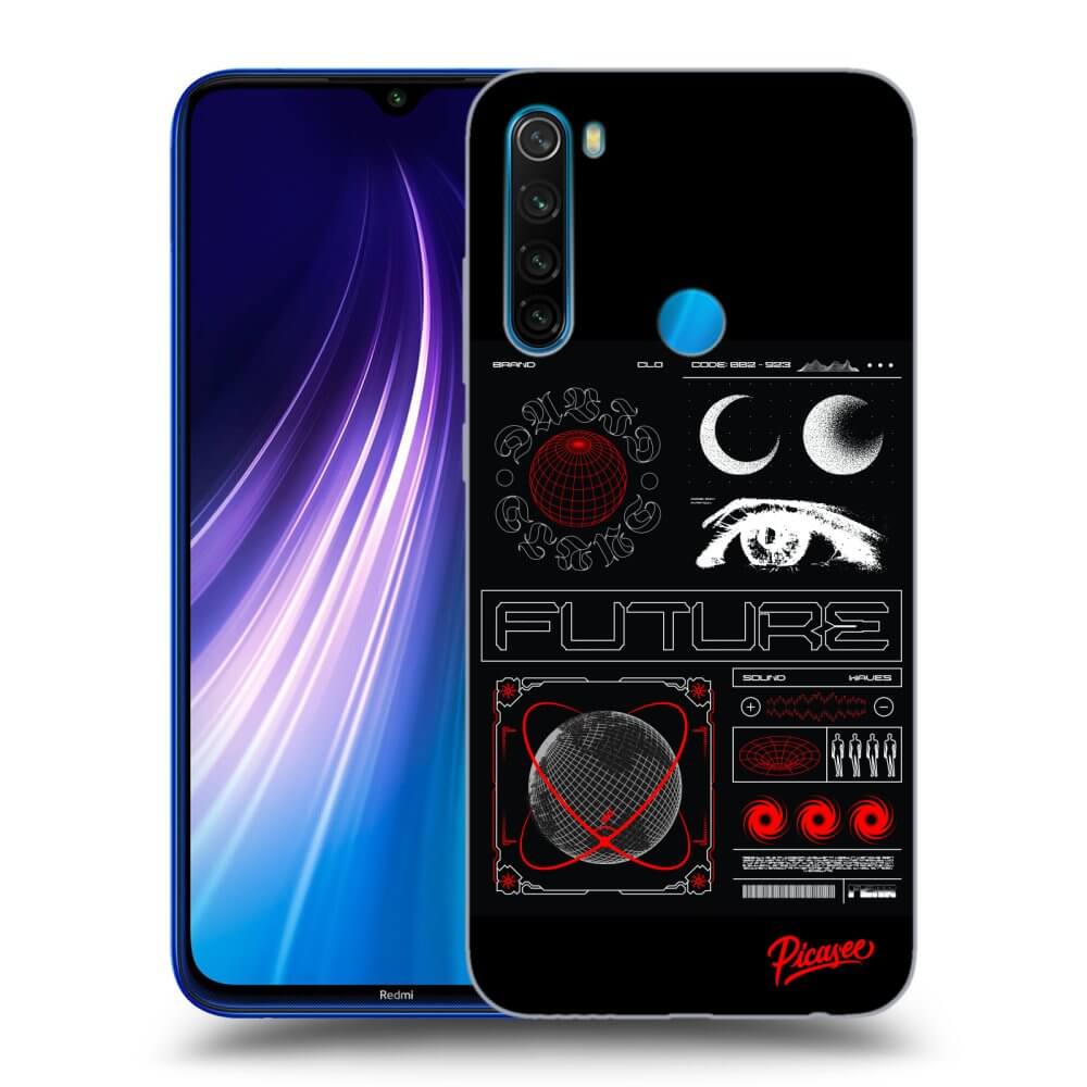 Xiaomi Redmi Note 8 Hülle - Schwarzes Silikon - WAVES