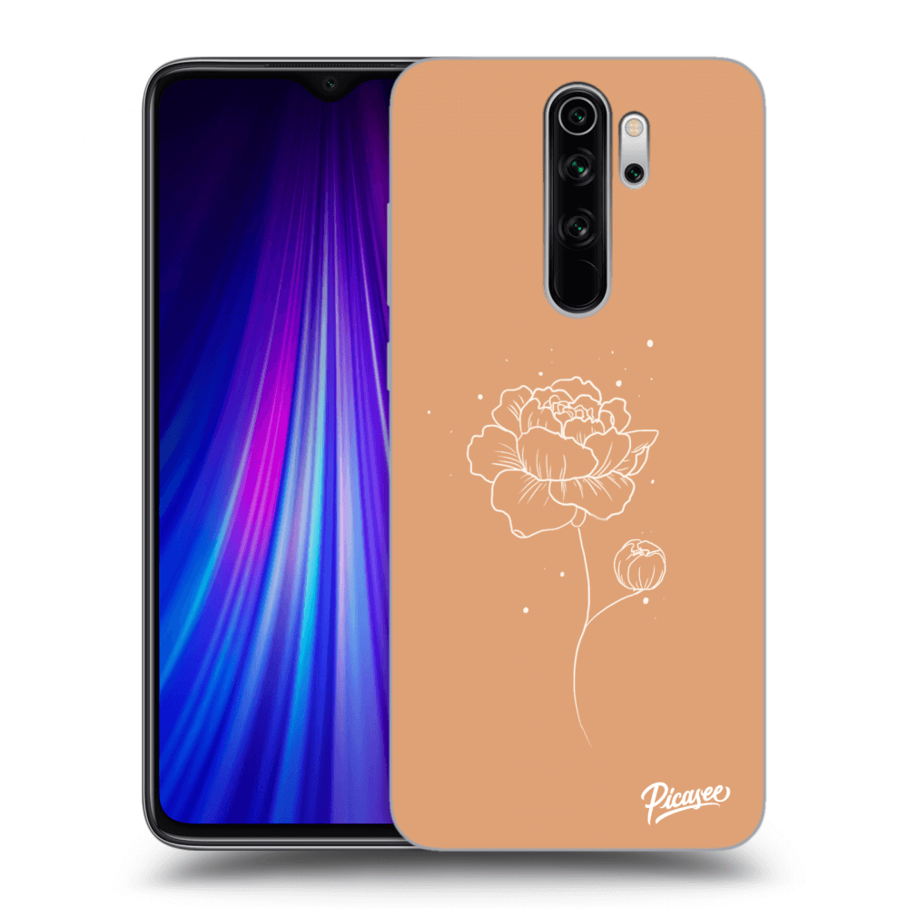 Xiaomi Redmi Note 8 Pro Hülle - Transparentes Silikon - Peonies