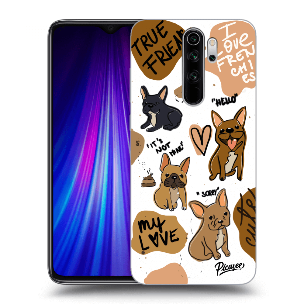 Xiaomi Redmi Note 8 Pro Hülle - Transparentes Silikon - Frenchies