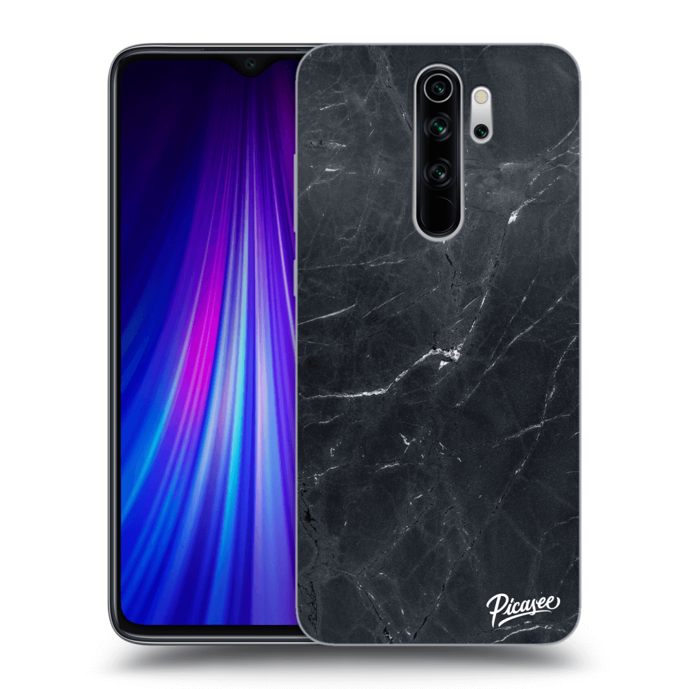 Xiaomi Redmi Note 8 Pro Hülle - Transparentes Silikon - Black Marble