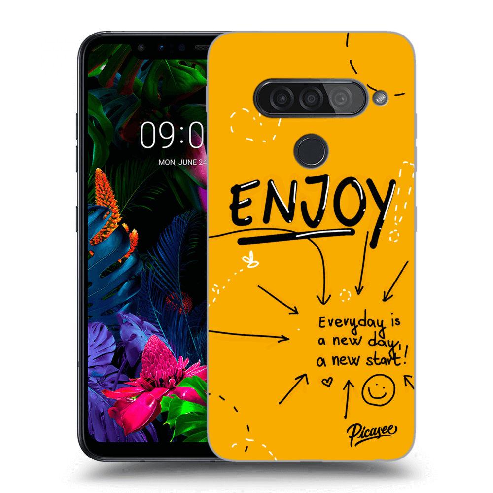 LG G8s ThinQ Hülle - Transparentes Silikon - Enjoy