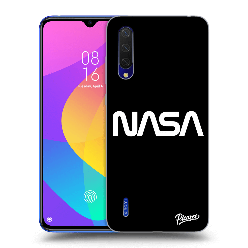 Xiaomi Mi 9 Lite Hülle - Schwarzes Silikon - NASA Basic