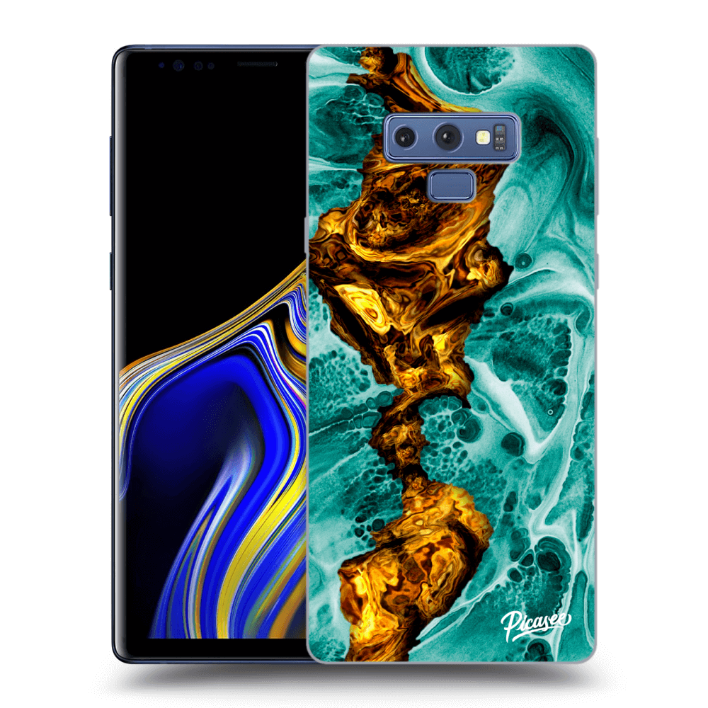 Samsung Galaxy Note 9 N960F Hülle - Schwarzes Silikon - Goldsky