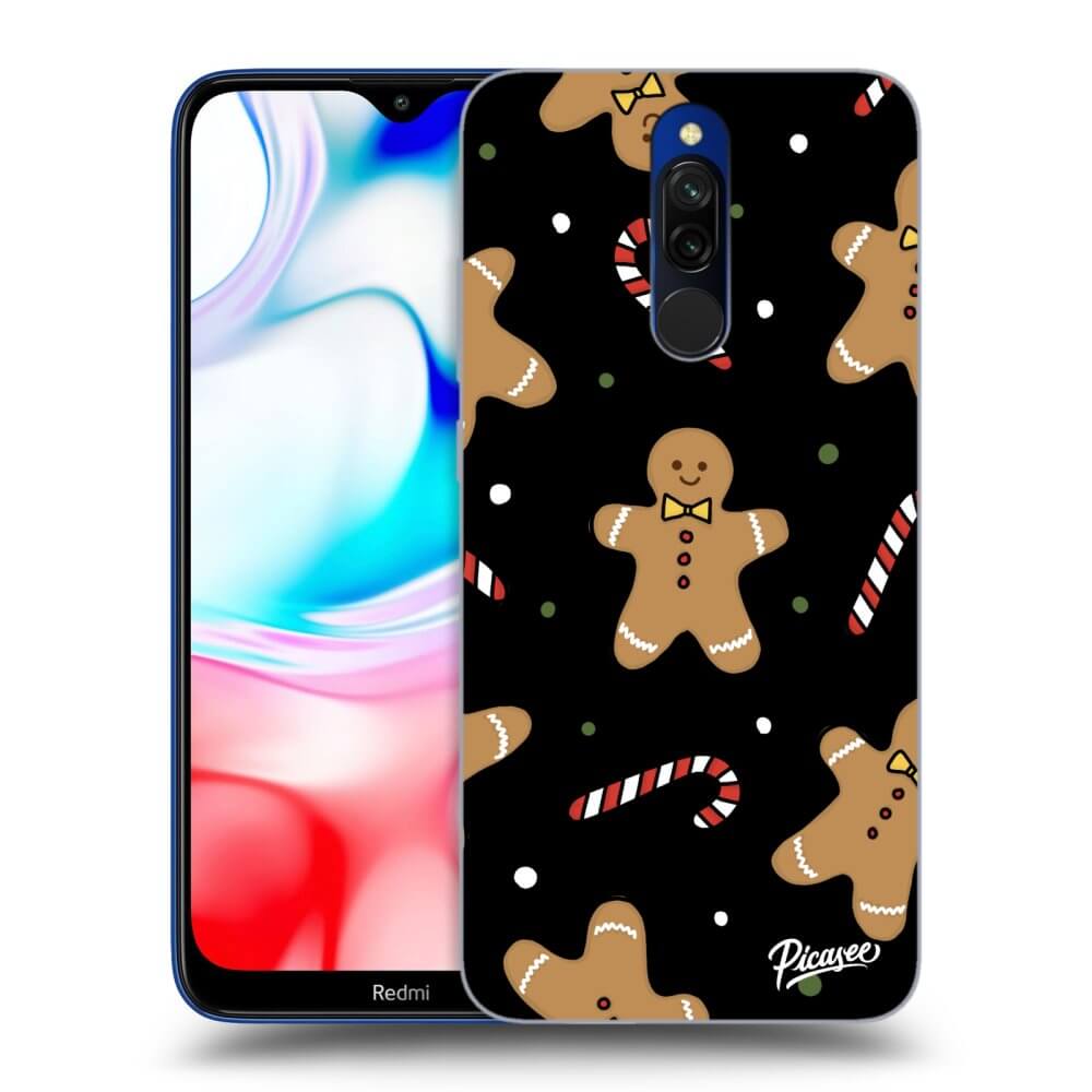 Xiaomi Redmi 8 Hülle - Schwarzes Silikon - Gingerbread