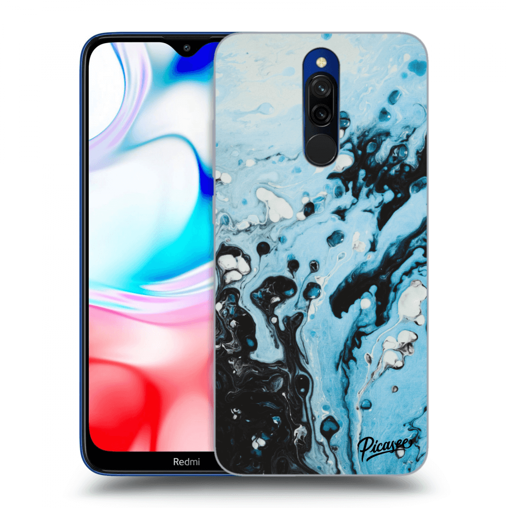 Xiaomi Redmi 8 Hülle - Transparentes Silikon - Organic Blue