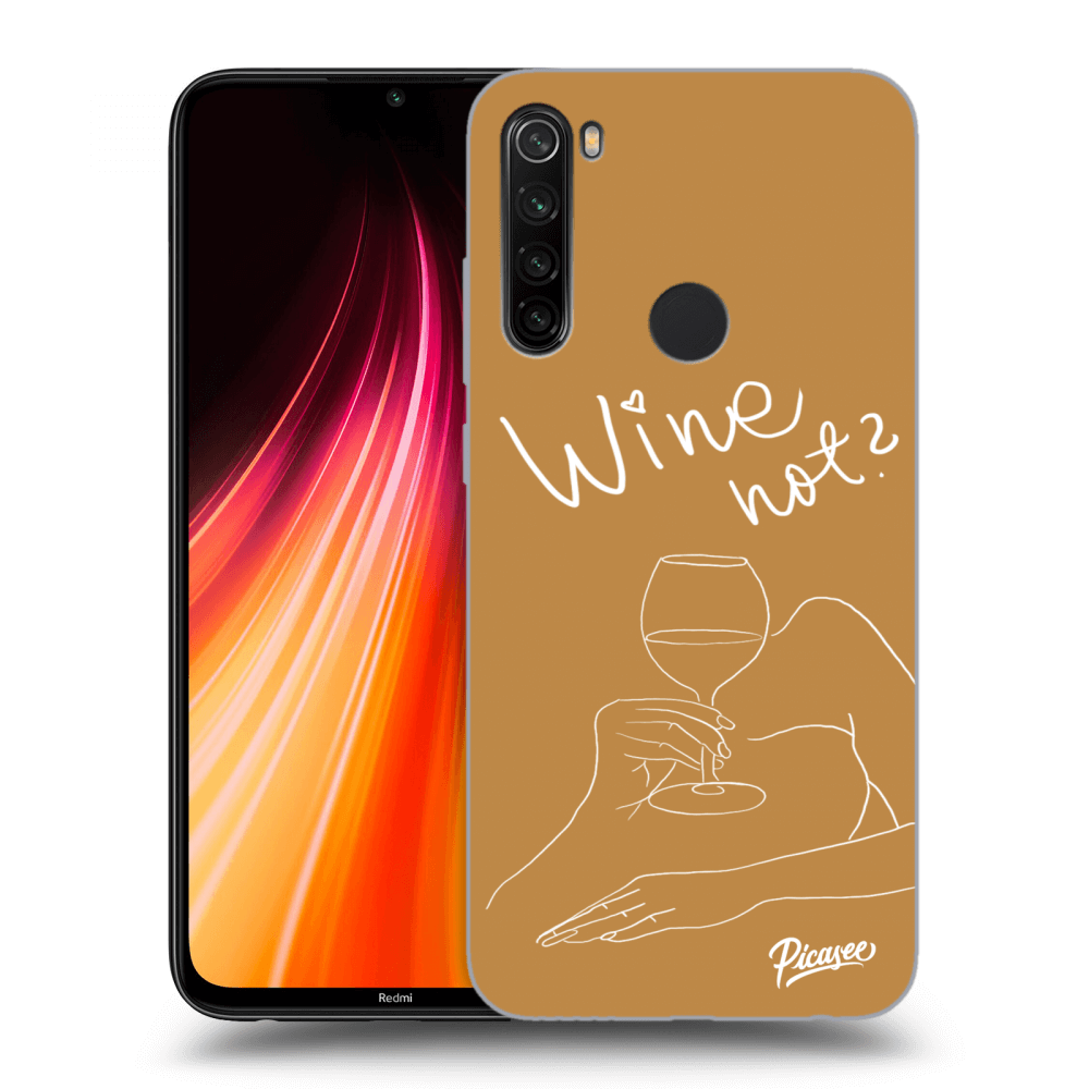 Xiaomi Redmi Note 8T Hülle - Transparentes Silikon - Wine Not