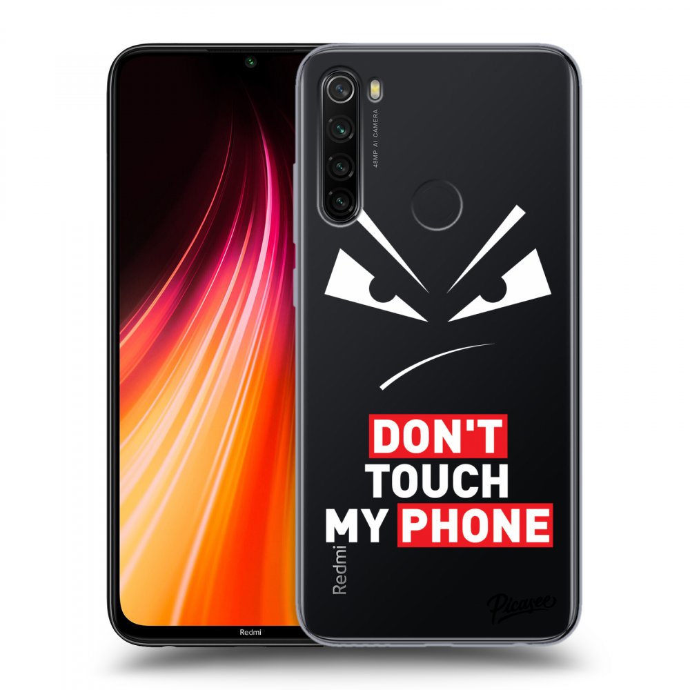 Xiaomi Redmi Note 8T Hülle - Transparentes Silikon - Evil Eye - Transparent