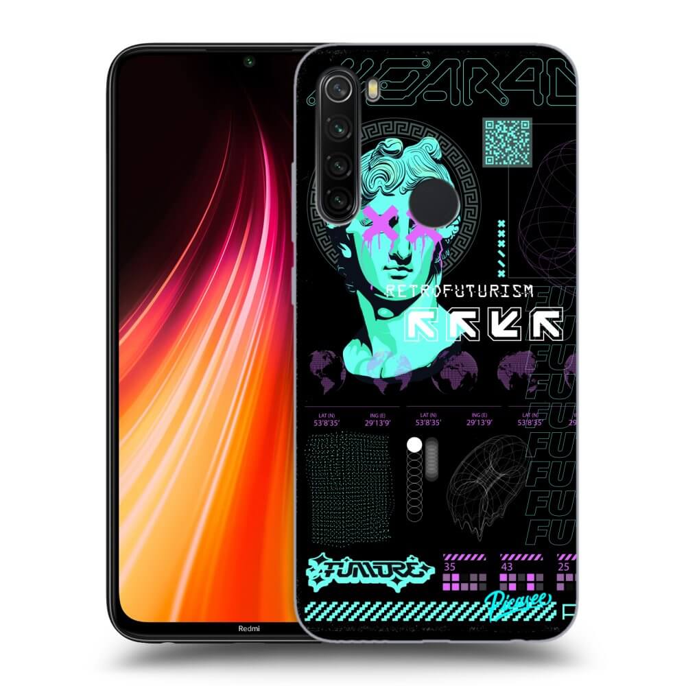 Xiaomi Redmi Note 8T Hülle - Schwarzes Silikon - RETRO