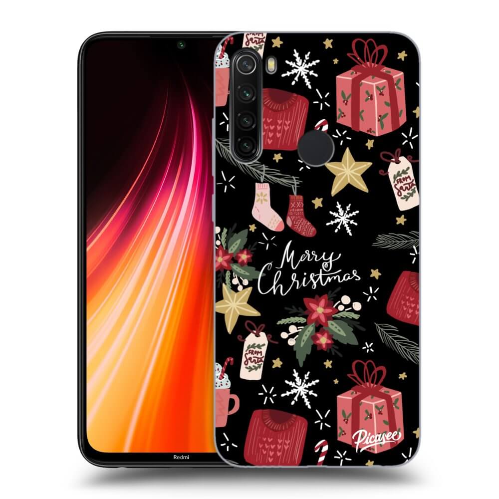 Xiaomi Redmi Note 8T Hülle - Schwarzes Silikon - Christmas