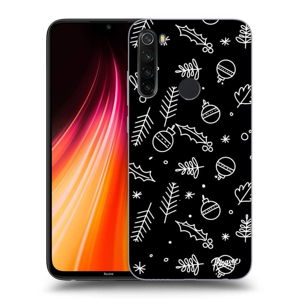 Xiaomi Redmi Note 8T Hülle - Schwarzes Silikon - Mistletoe