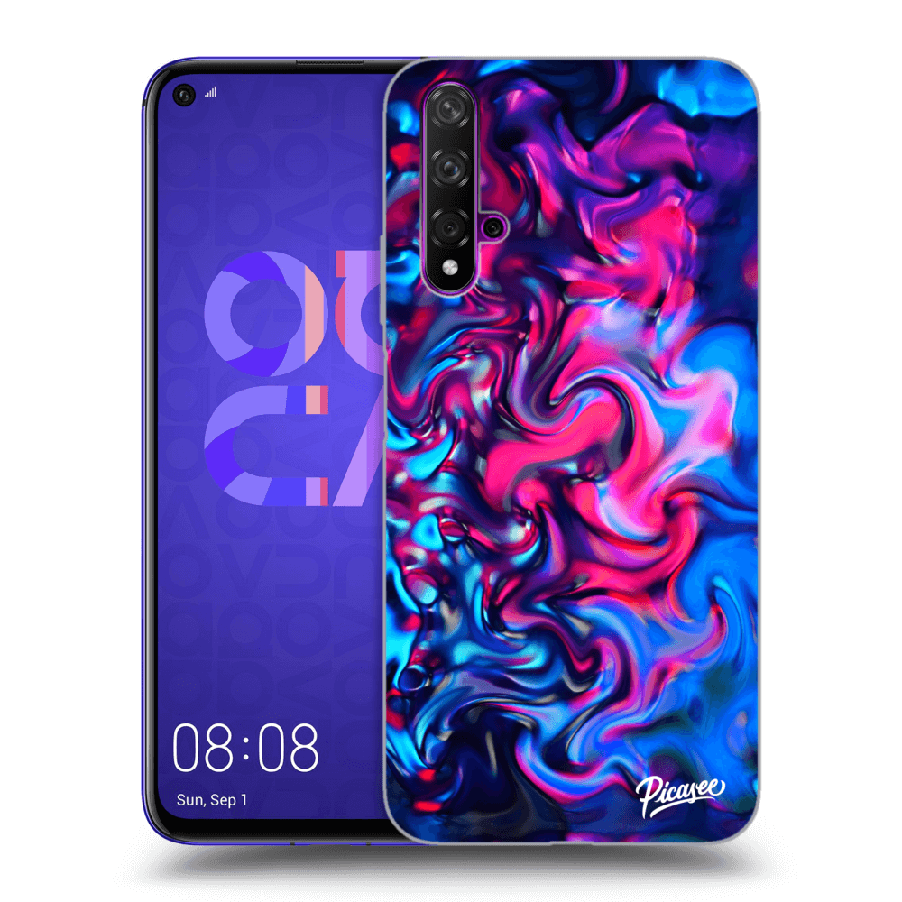 Huawei Nova 5T Hülle - Transparentes Silikon - Redlight