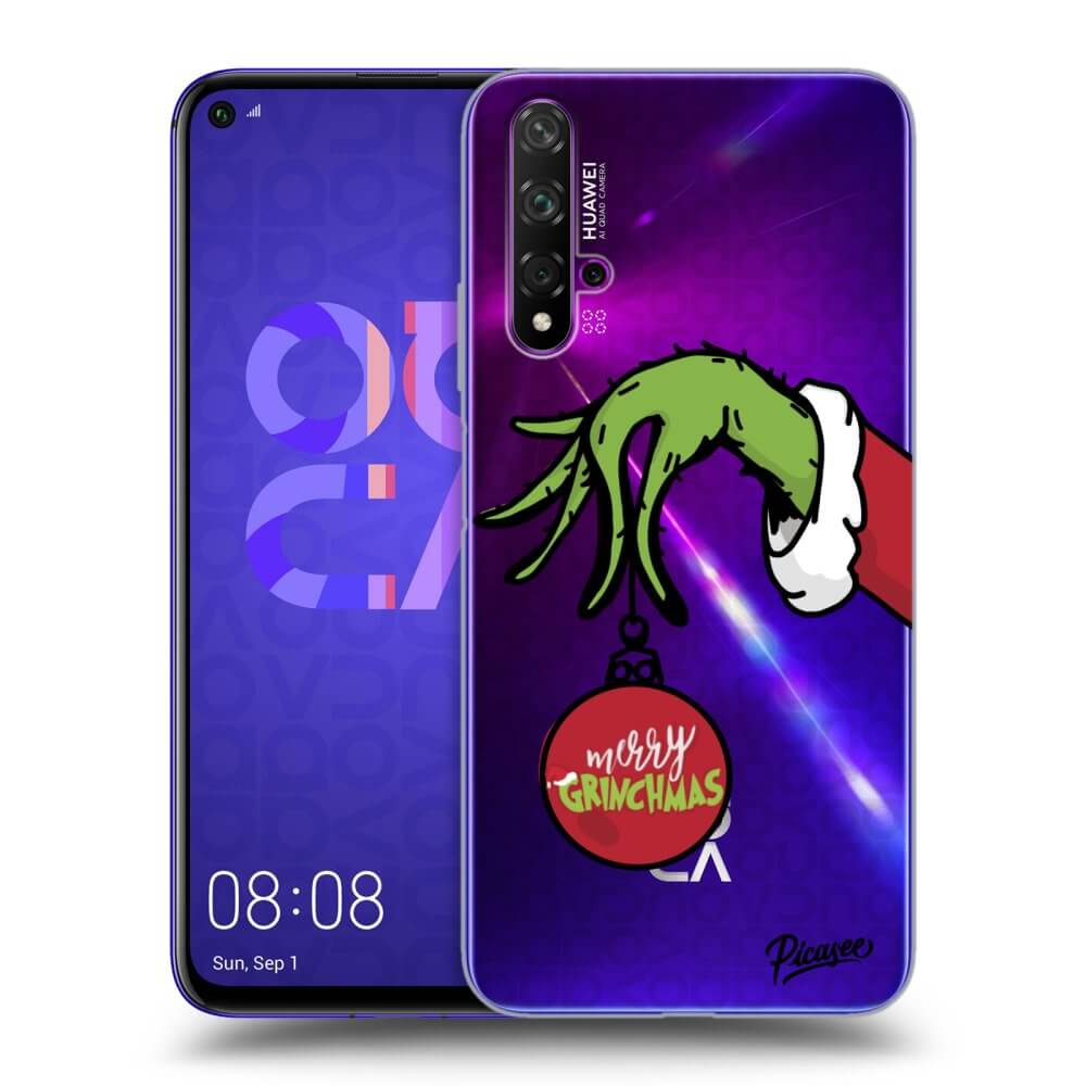 Huawei Nova 5T Hülle - Transparentes Silikon - Grinch