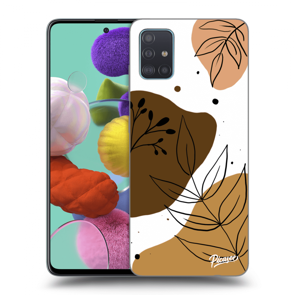 Samsung Galaxy A51 A515F Hülle - Schwarzes Silikon - Boho Style