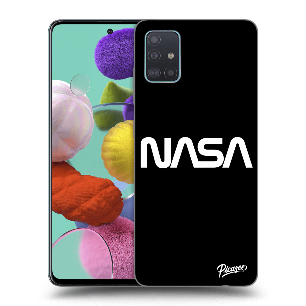 Samsung Galaxy A51 A515F Hülle - Schwarzes Silikon - NASA Basic