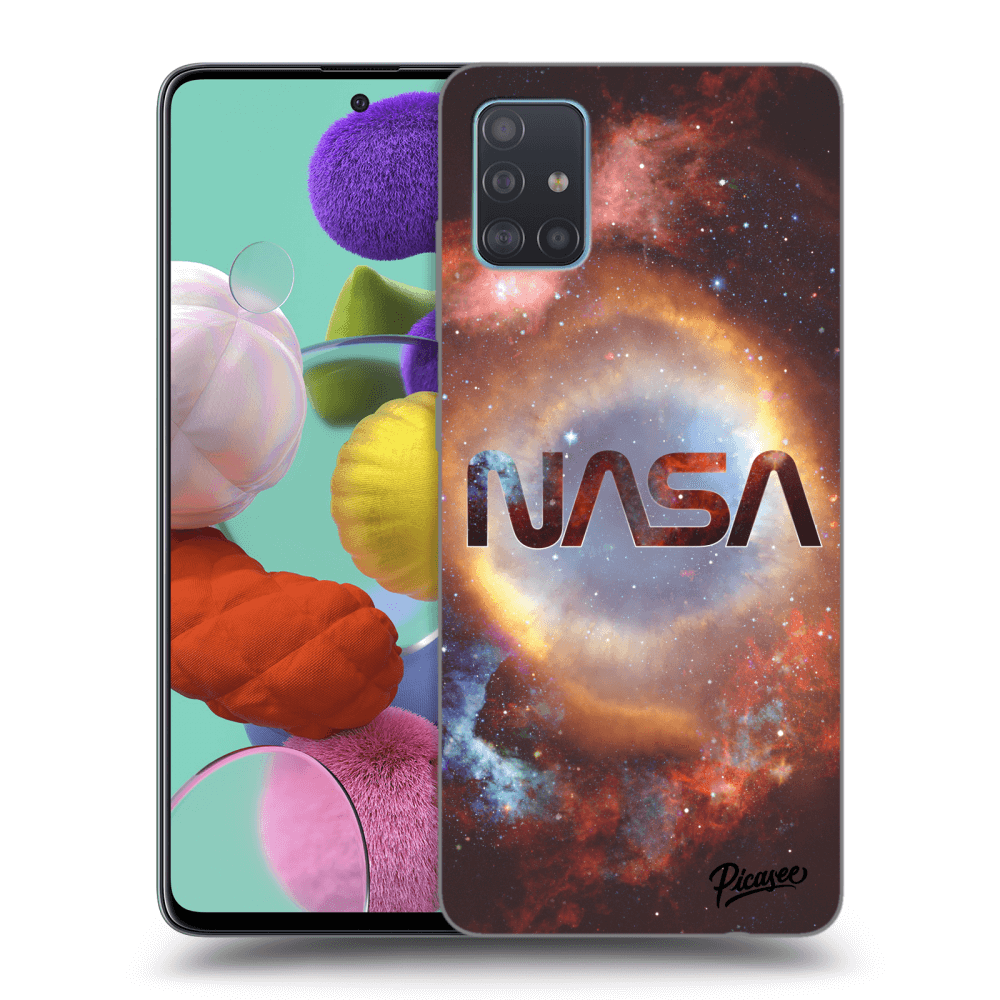 Samsung Galaxy A51 A515F Hülle - Schwarzes Silikon - Nebula