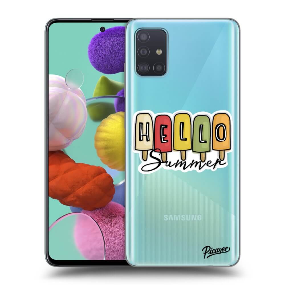 Samsung Galaxy A51 A515F Hülle - Transparentes Silikon - Ice Cream