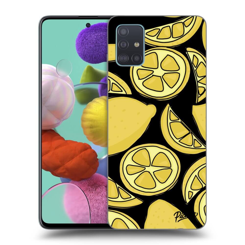 Samsung Galaxy A51 A515F Hülle - Schwarzes Silikon - Lemon