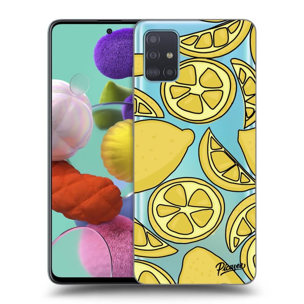 Samsung Galaxy A51 A515F Hülle - Transparentes Silikon - Lemon