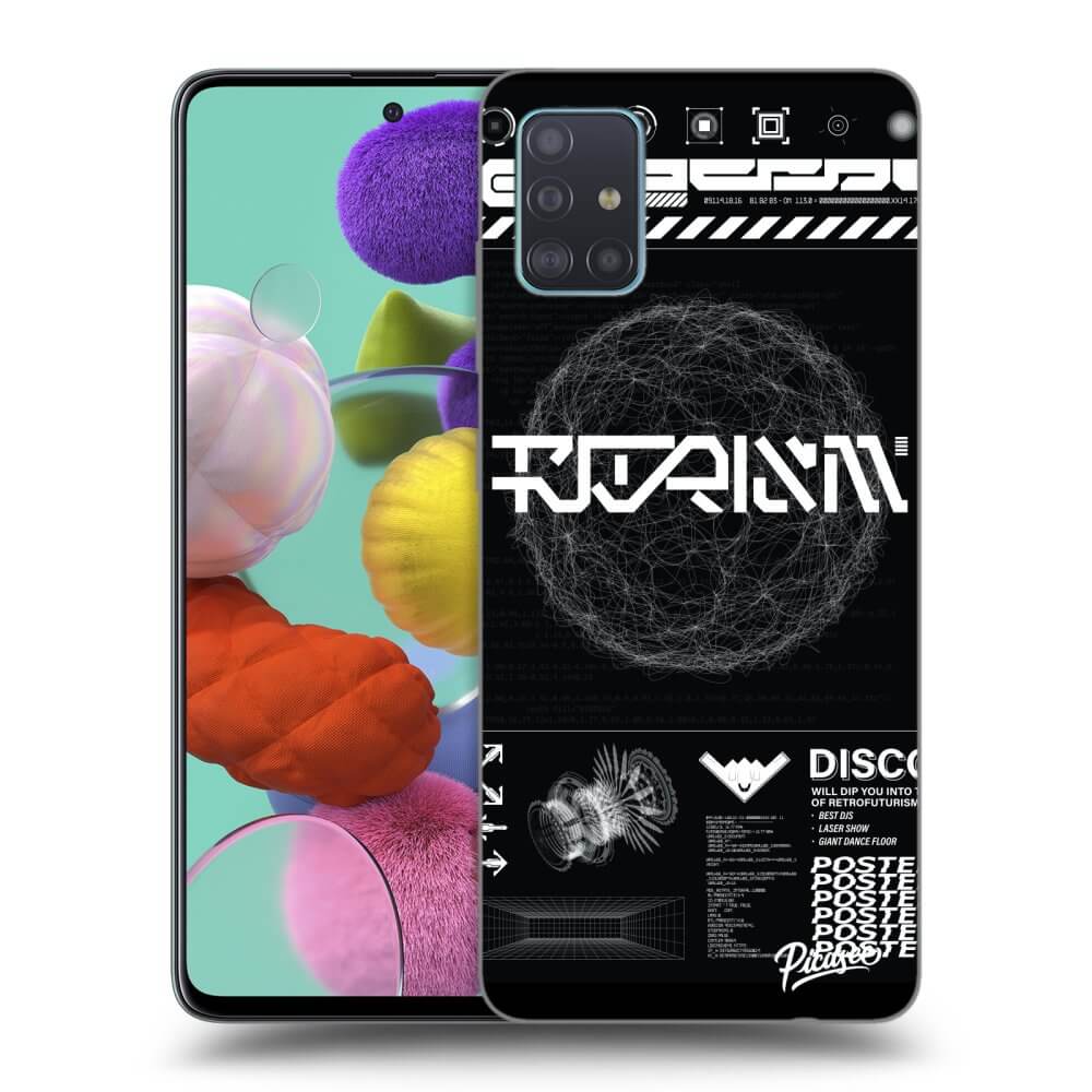 Samsung Galaxy A51 A515F Hülle - Schwarzes Silikon - BLACK DISCO