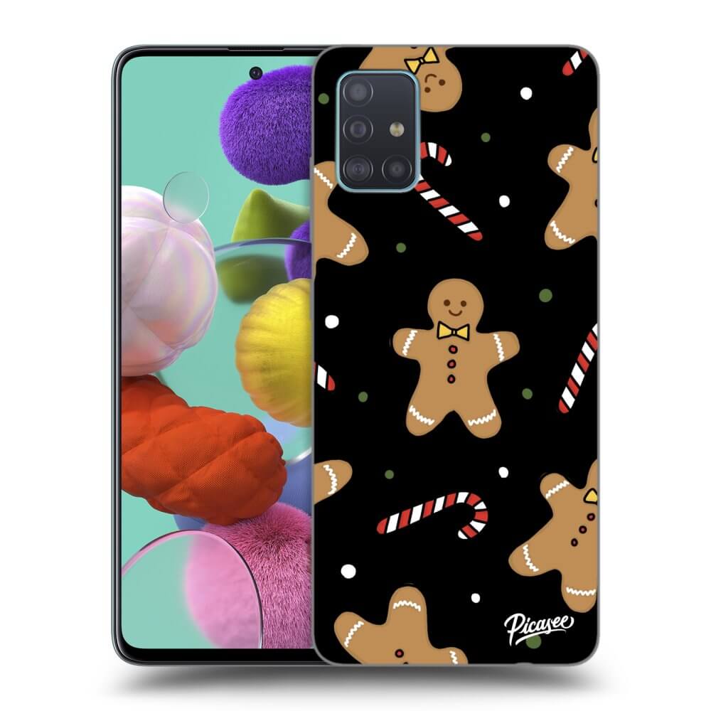 Samsung Galaxy A51 A515F Hülle - Schwarzes Silikon - Gingerbread