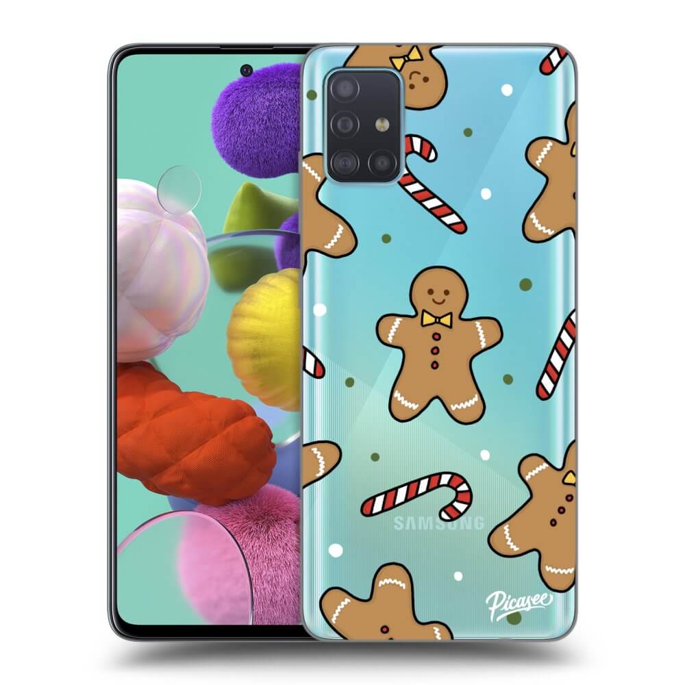 Samsung Galaxy A51 A515F Hülle - Transparentes Silikon - Gingerbread