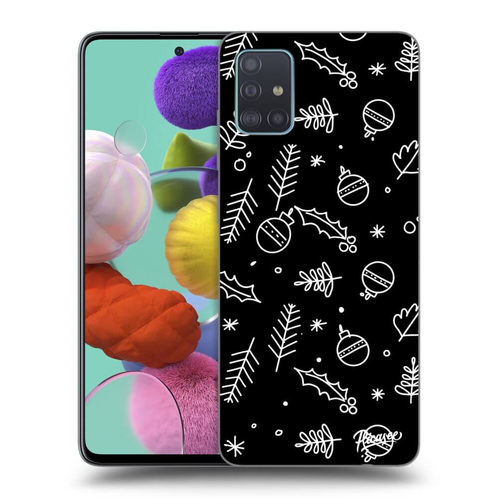 Samsung Galaxy A51 A515F Hülle - Schwarzes Silikon - Mistletoe