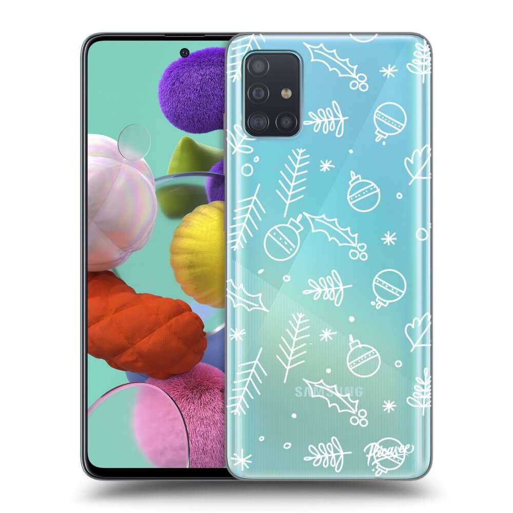 Samsung Galaxy A51 A515F Hülle - Transparentes Silikon - Mistletoe