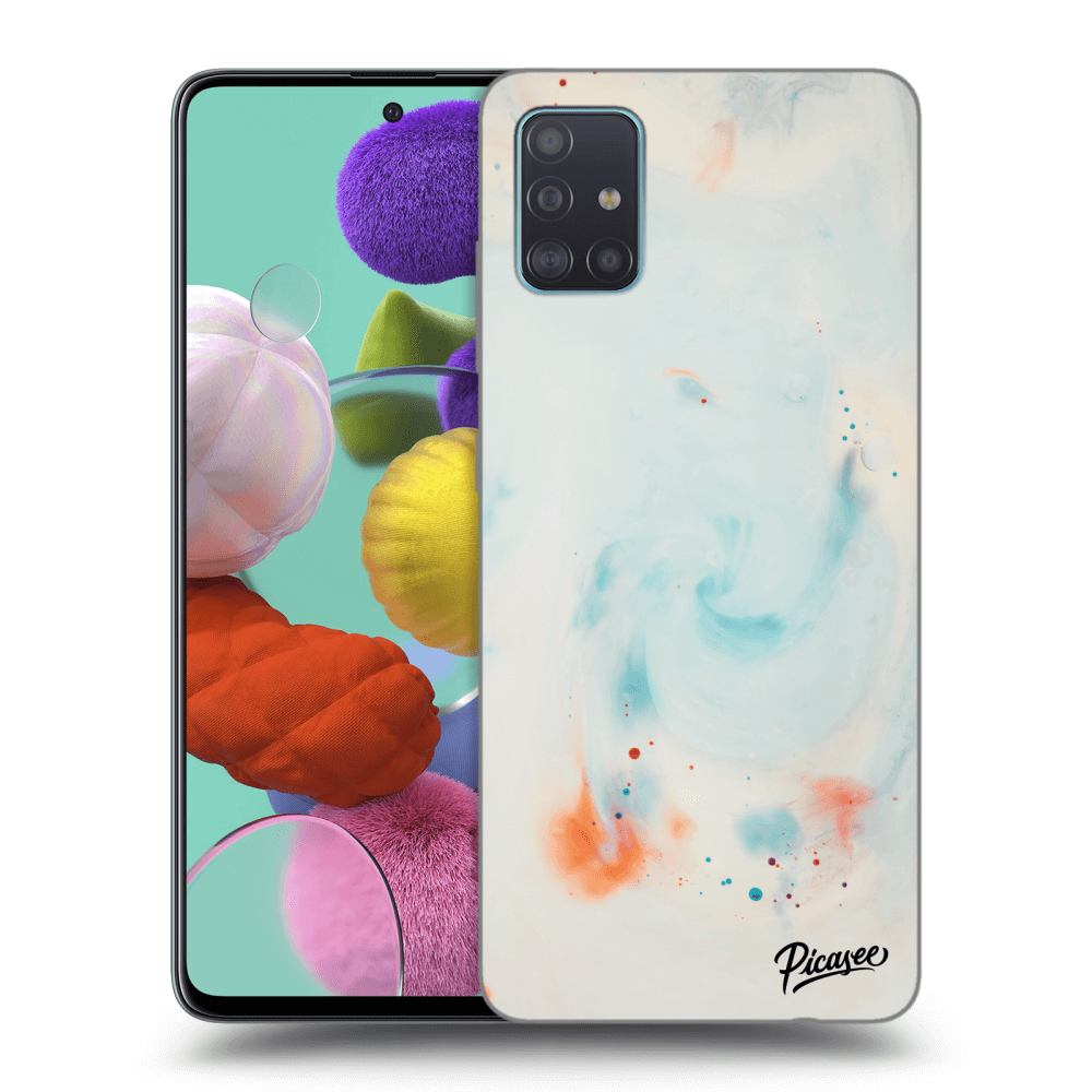 Samsung Galaxy A51 A515F Hülle - Schwarzes Silikon - Splash