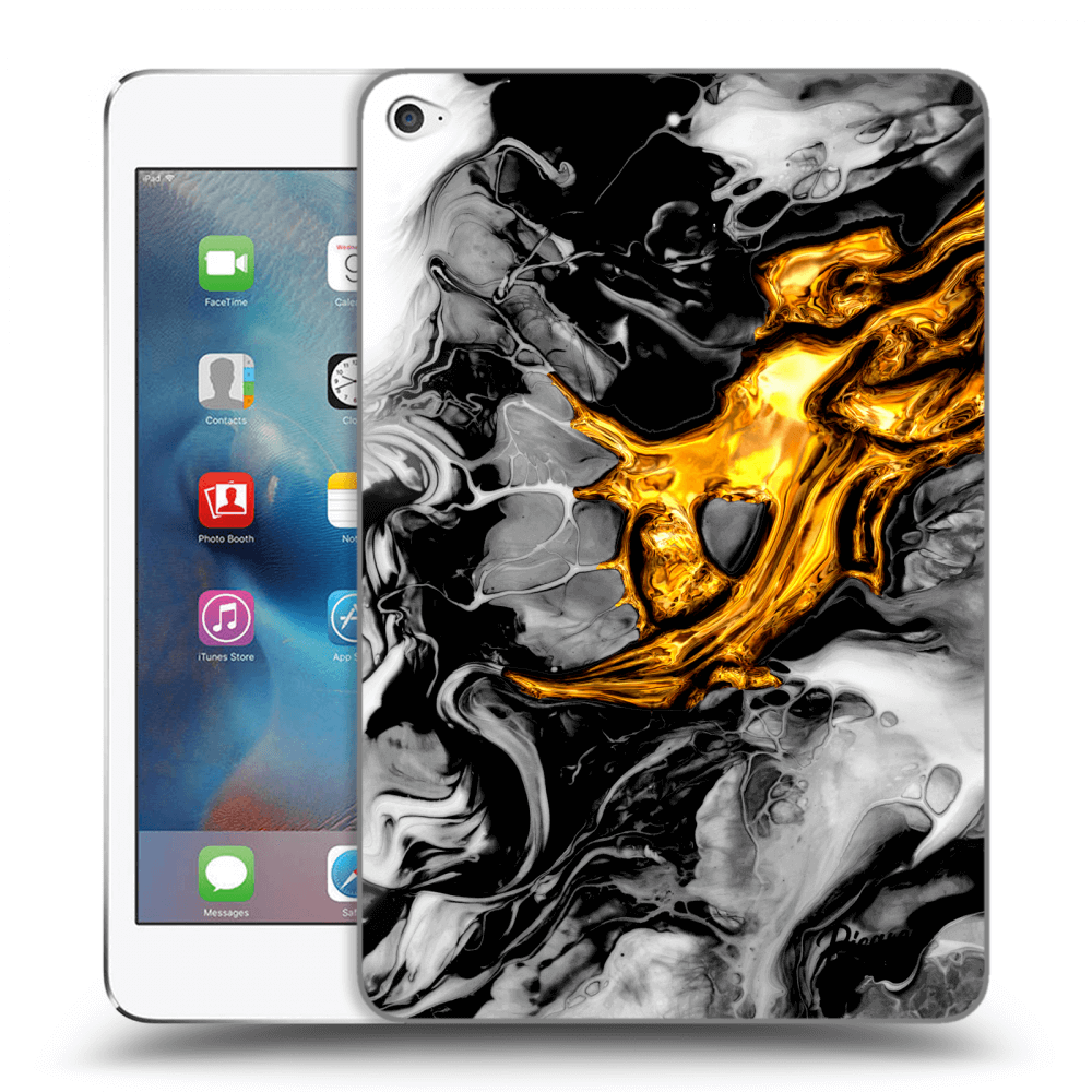 Transparente Silikonhülle Für Apple IPad Mini 4 - Black Gold 2