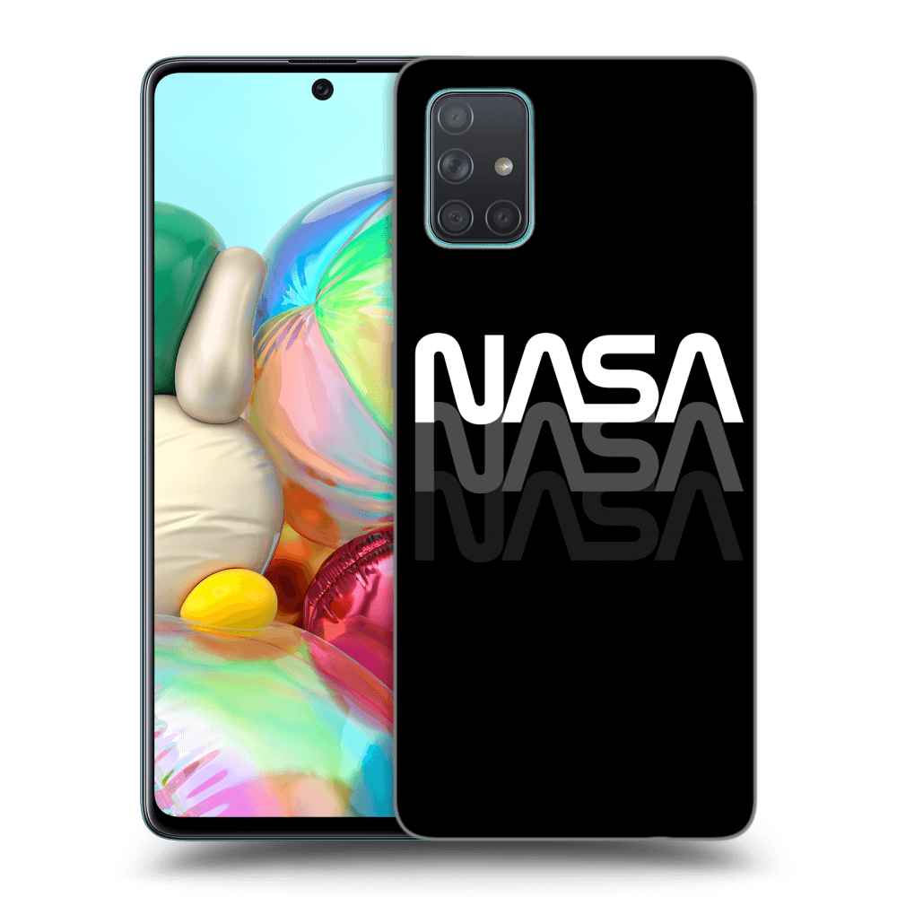 Samsung Galaxy A71 A715F Hülle - Transparentes Silikon - NASA Triple